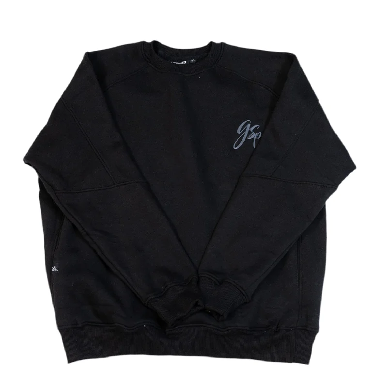 GSP Icon v3 Ultra Fleece Crewneck Sweater - Black Chenille Blend Fleece Blend Nylon Blend GSP Icon v3 Ultra Fleece Crewneck Sweater - Black Chenille Blend Fleece Blend Nylon Blend