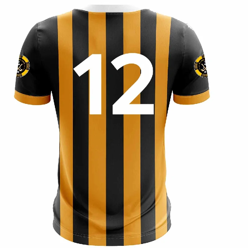 Mc Keever Naomh Mearnog CLG Numbered Playing Jersey - Adult - Black/Amber Player Fit Lavender Jersey Tee