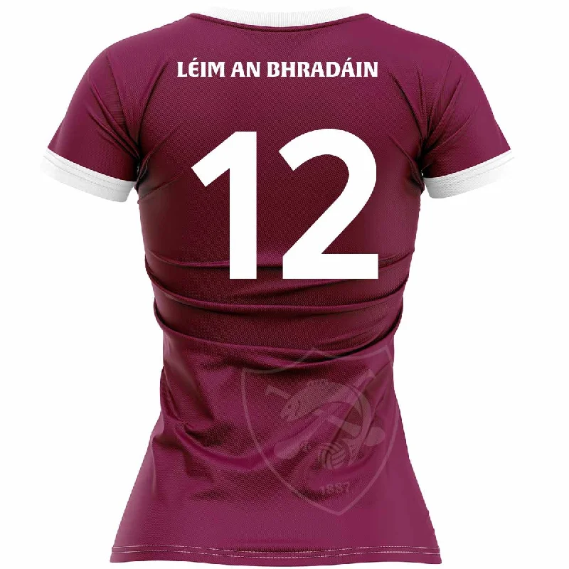 Mc Keever St Marys LGFA Leixlip Numbered Playing Jersey - Womens - Maroon Exclusive Jersey Tee