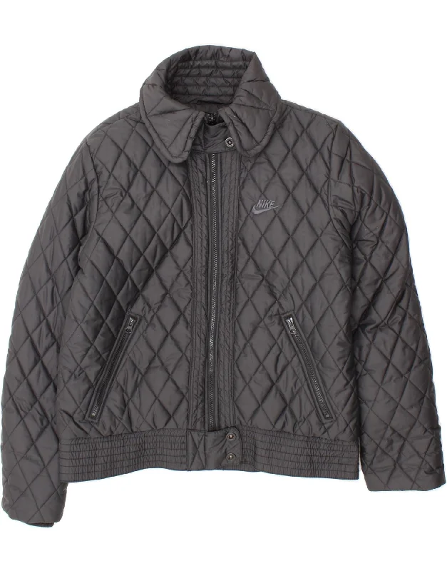 NIKE Womens Quilted Jacket UK 16/18 XL Navy Blue Polyester Notch Collar Jacket Peter Pan Collar Jacket Cowl Neck Jacket NIKE Womens Quilted Jacket UK 16/18 XL Navy Blue Polyester Notch Collar Jacket Peter Pan Collar Jacket Cowl Neck Jacket