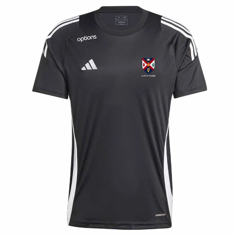 adidas Club Queens Rowing Tiro 24 Jersey - Adult - Black Cream Jersey Tee