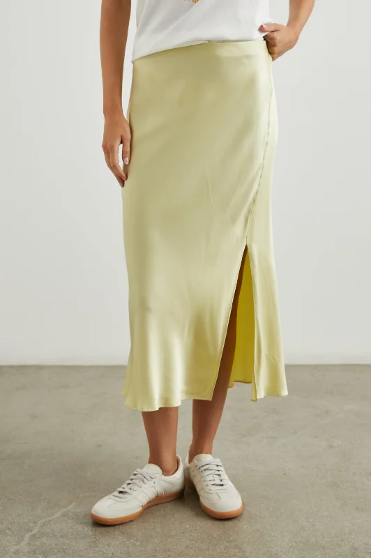 MAYA SKIRT - PISTACHIO high waist skirt
