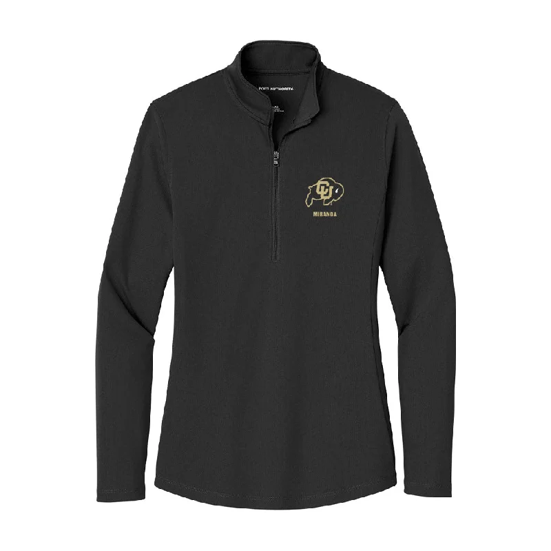 Colorado - NCAA Women's Soccer : Phoenix Miranda - Women's Lightweight Quarter Zip Jacket Ribbed Jacket Pleated Jacket Ruffled Jacket