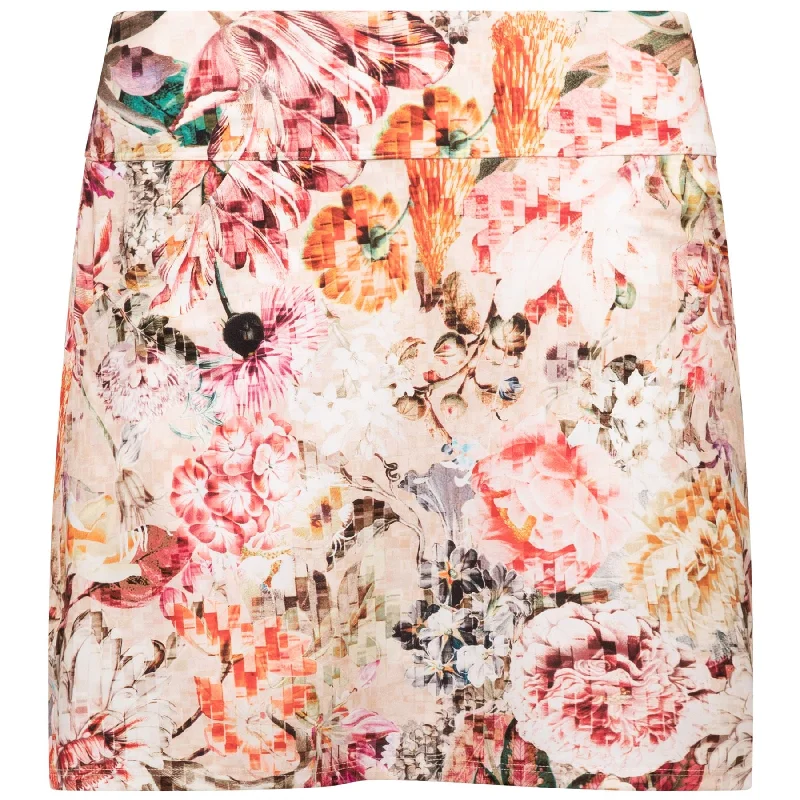 Womens Core Printed Pocket Skirt Mosaic Floral - SS24 denim skirt trendy