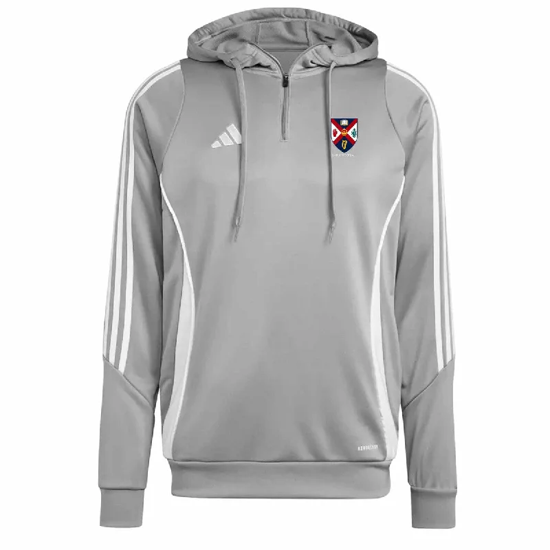 adidas Club Queens Gaelic Football Tiro 24 Training Hoodie - Adult - Grey Hoodie with Batwing Sleeves Loose Dramatic adidas Club Queens Gaelic Football Tiro 24 Training Hoodie - Adult - Grey Hoodie with Batwing Sleeves Loose Dramatic