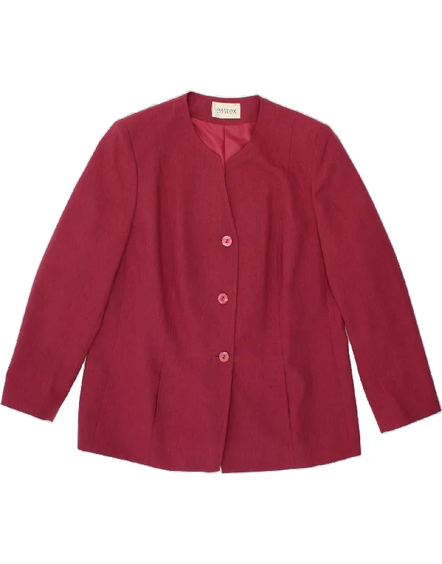 VINTAGE Womens 3 Button Blazer Jacket UK 16 Large Pink Polyester Mesh Jacket Canvas Jacket Denim Jacket VINTAGE Womens 3 Button Blazer Jacket UK 16 Large Pink Polyester Mesh Jacket Canvas Jacket Denim Jacket