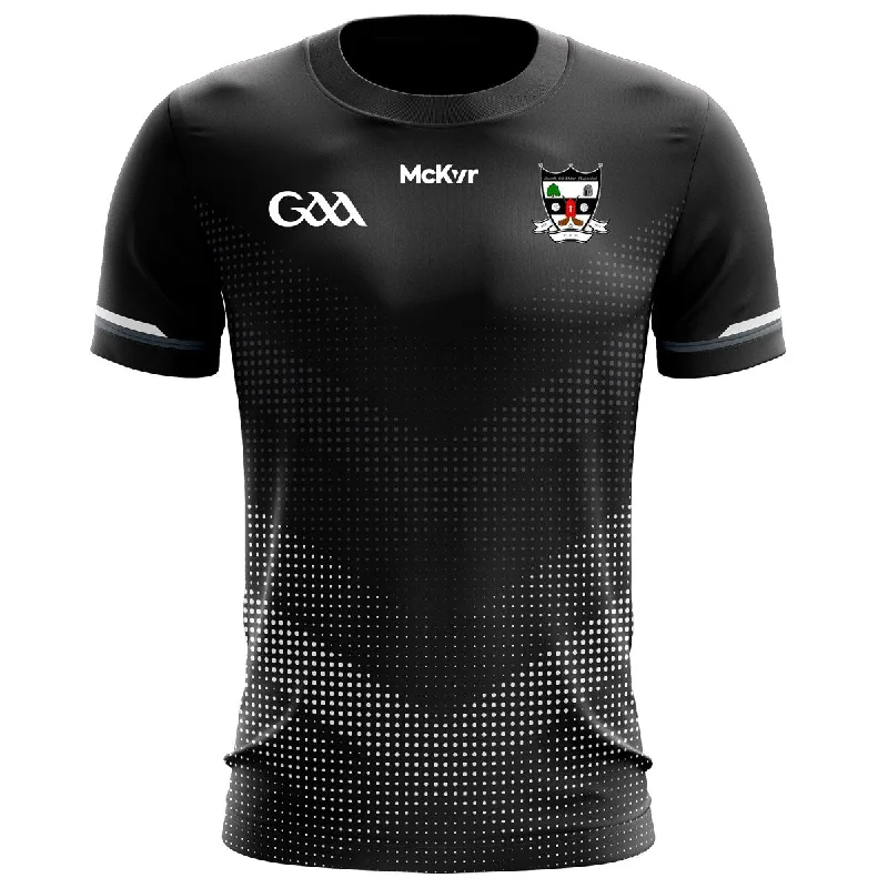 Mc Keever St Oliver Plunketts Cork GAA Training Jersey 2 - Adult - Black/Grey Player Fit Animal Print Jersey Tee