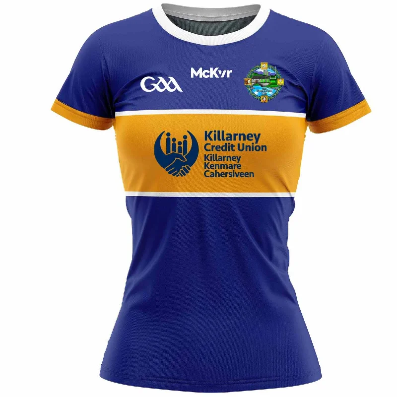 Mc Keever Glenflesk GAA Playing Jersey - Womens - Royal/Amber Autumn Jersey Shirt