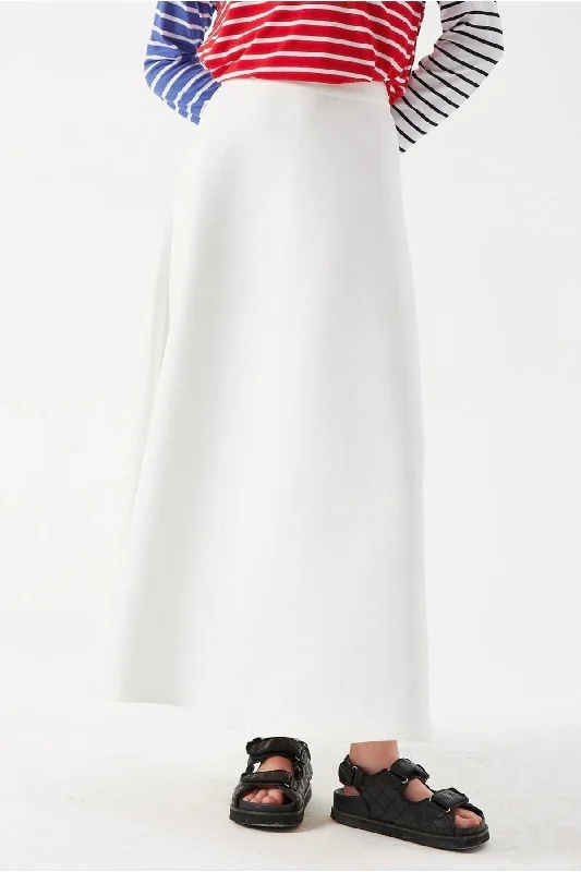 White Scuba Skirt denim skirt classic