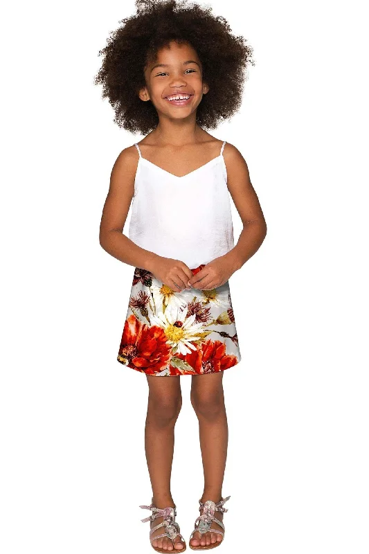 In The Wheat Field Aria A-Line Skirt - Girls chiffon skirt flowing