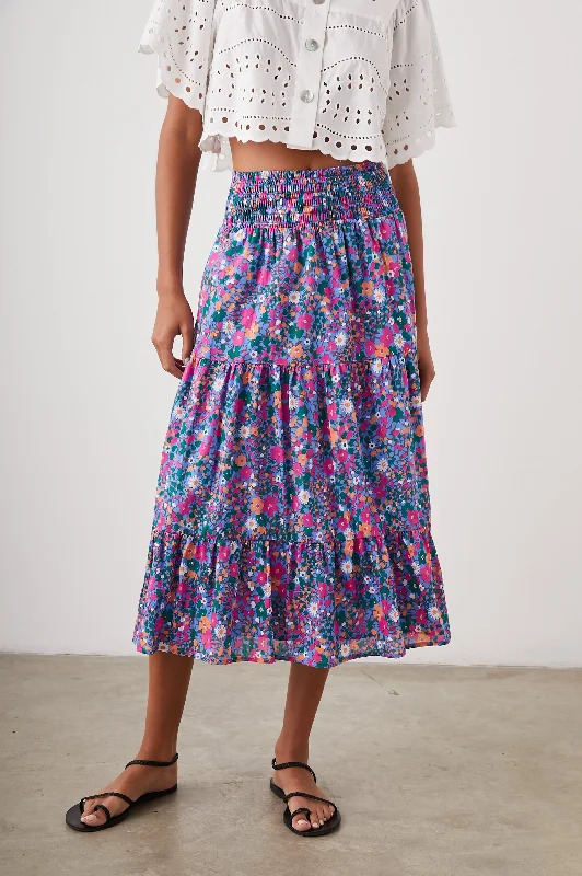 EDINA SKIRT - LEILANI FLORAL maxi skirt elegant