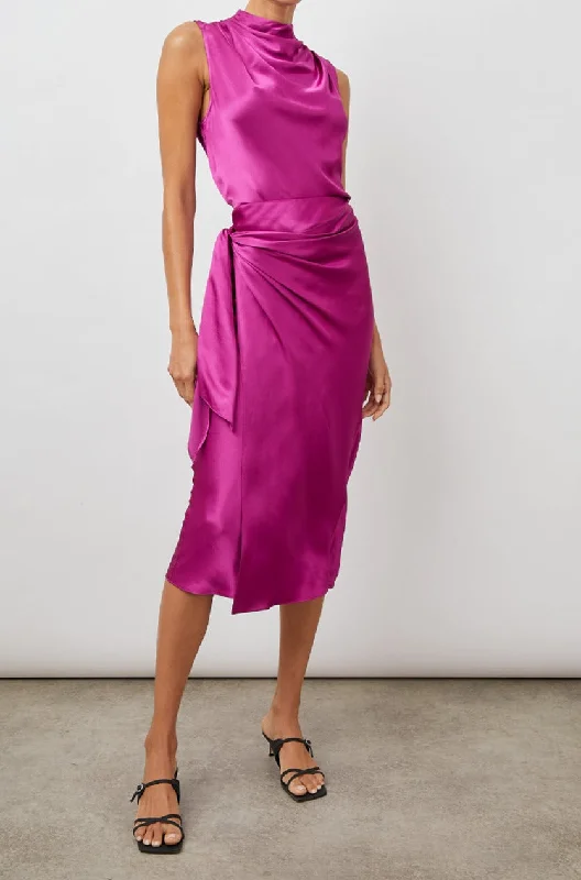 ADRIENNE SKIRT - RADIANCE satin skirt smooth