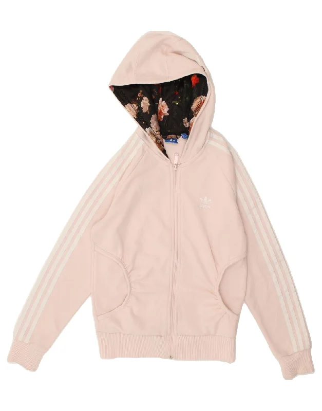 ADIDAS Womens Zip Hoodie Sweater UK 8 Small Pink Polyester Long Sweater Short Sweater Cropped Sweater ADIDAS Womens Zip Hoodie Sweater UK 8 Small Pink Polyester Long Sweater Short Sweater Cropped Sweater