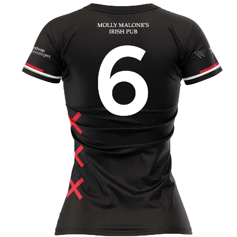 Mc Keever Amsterdam LGFA Numbered Playing Jersey - Womens - Black Animal Print Jersey Tee Mc Keever Amsterdam LGFA Numbered Playing Jersey - Womens - Black Animal Print Jersey Tee