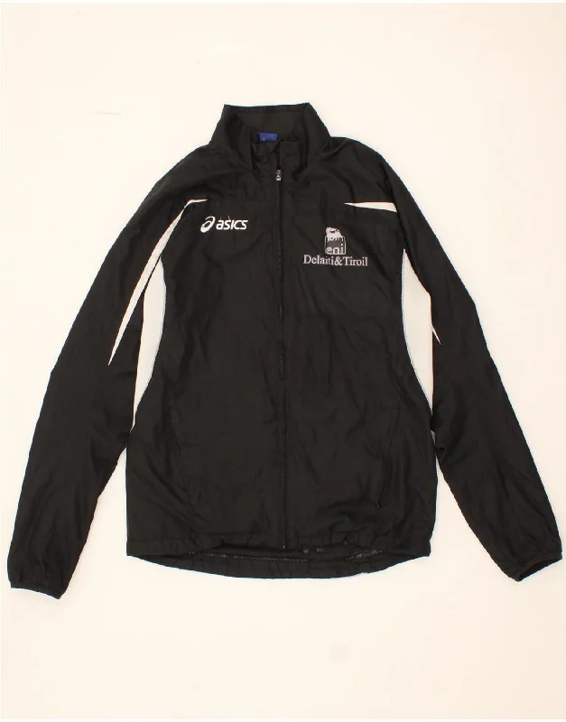 ASICS Womens Graphic Rain Jacket UK 10 Small Black Colourblock Polyester Quilted Jacket Puffer Jacket Insulated Jacket ASICS Womens Graphic Rain Jacket UK 10 Small Black Colourblock Polyester Quilted Jacket Puffer Jacket Insulated Jacket