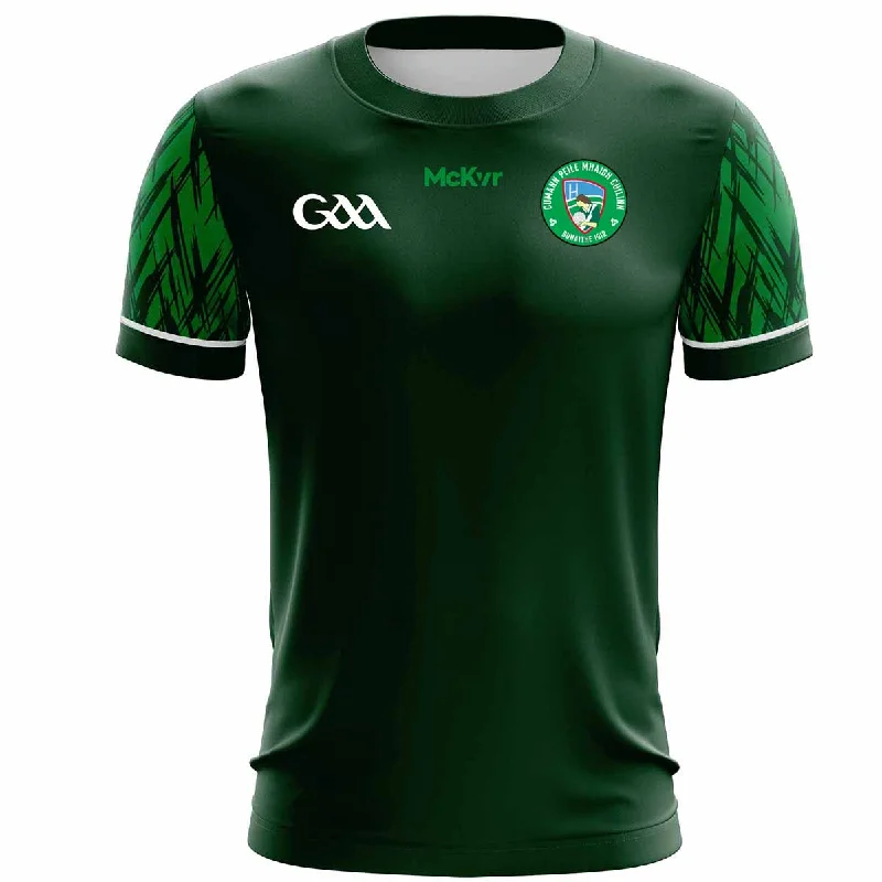 Mc Keever Moycullen GAA Training Jersey - Adult - Green Player Fit Round Neck Jersey Tee