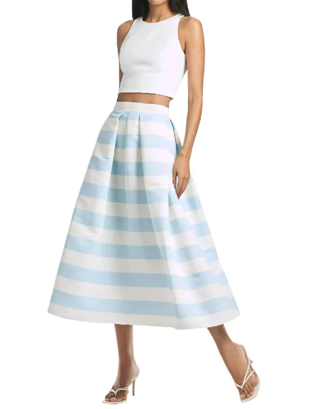 Leighton Skirt In Sailor Stripe maxi skirt elegant