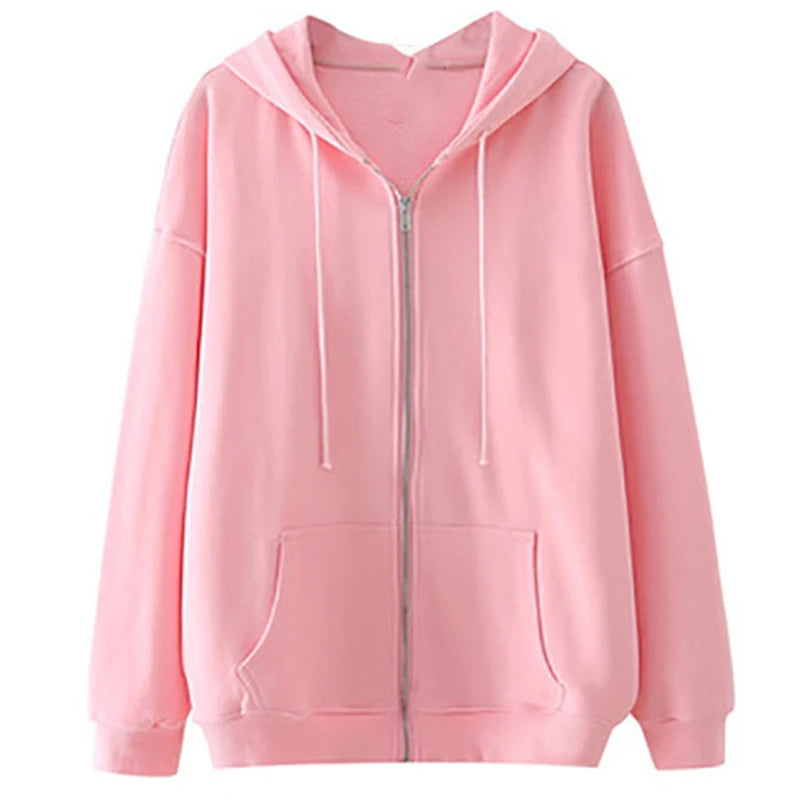 BIG PROMOTION Y2K New European and American Hooded Sweater Women's Loose Korean Autumn/Winter Salt Plush Casual Long Sleeve Coat Soft Cozy Warm BIG PROMOTION Y2K New European and American Hooded Sweater Women's Loose Korean Autumn/Winter Salt Plush Casual Long Sleeve Coat Soft Cozy Warm