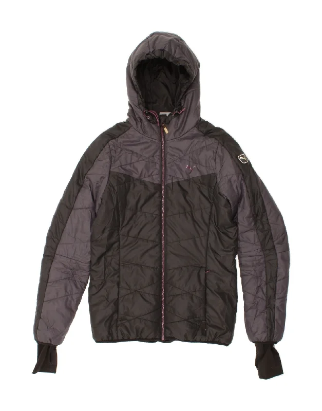 PUMA Womens Hooded Padded Jacket UK 10 Small Grey Colourblock Polyester Striped Jacket Polka Dot Jacket Floral Jacket PUMA Womens Hooded Padded Jacket UK 10 Small Grey Colourblock Polyester Striped Jacket Polka Dot Jacket Floral Jacket