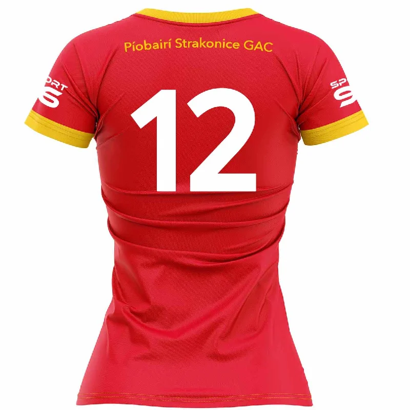 Mc Keever Strakonice GAC Numbered Playing Jersey - Womens - Red Recycled Jersey Tee