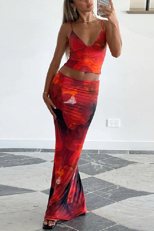 Sweet Salutations Maxi Skirt Set lace skirt delicate