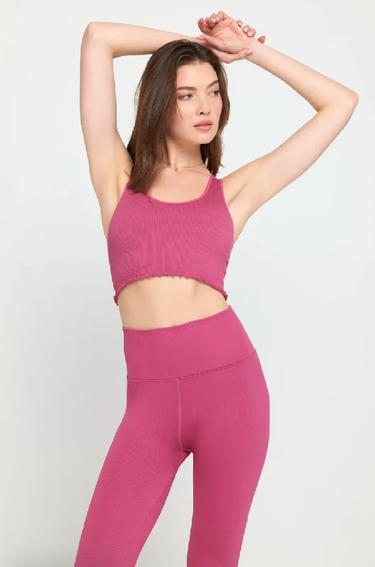 Amor Crop Tank Pink Haze activewear tank top