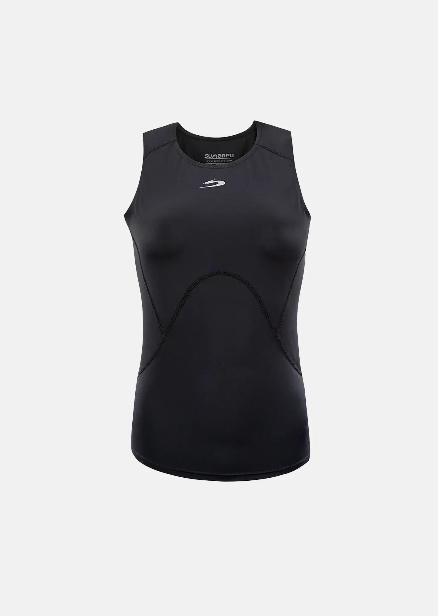 WOMEN'S TEMPO-CORE COMPRESSION TANK TOP white tank top