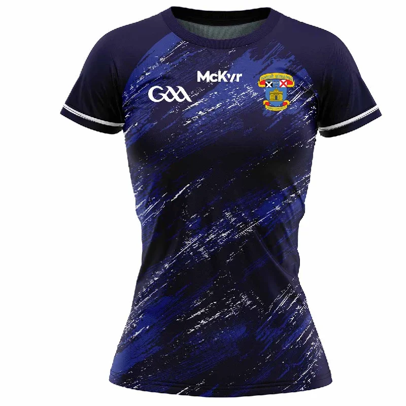 Mc Keever St Vincents GAA Training Jersey - Womens - Navy Turtle Neck Jersey Shirt