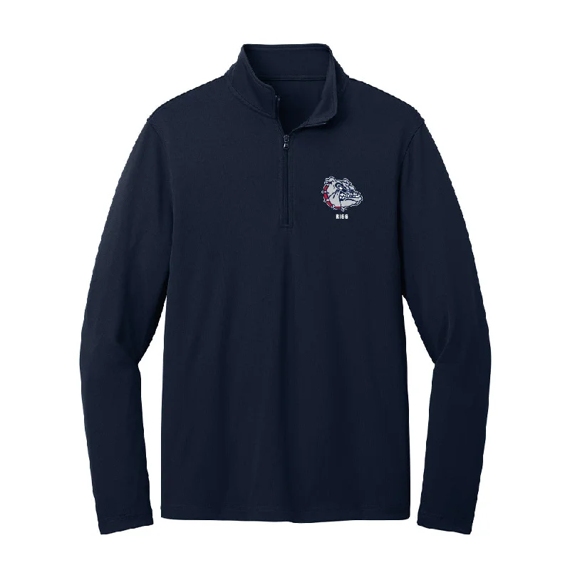 Gonzaga - NCAA Women's Soccer : Katelyn Rigg - Lightweight Quarter Zip Jacket Notch Collar Jacket Peter Pan Collar Jacket Cowl Neck Jacket Gonzaga - NCAA Women's Soccer : Katelyn Rigg - Lightweight Quarter Zip Jacket Notch Collar Jacket Peter Pan Collar Jacket Cowl Neck Jacket