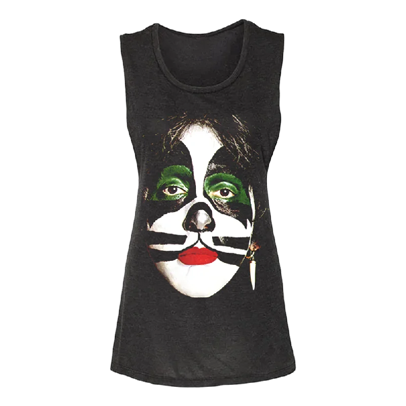 Catman Women's Muscle Tank glitter tank top