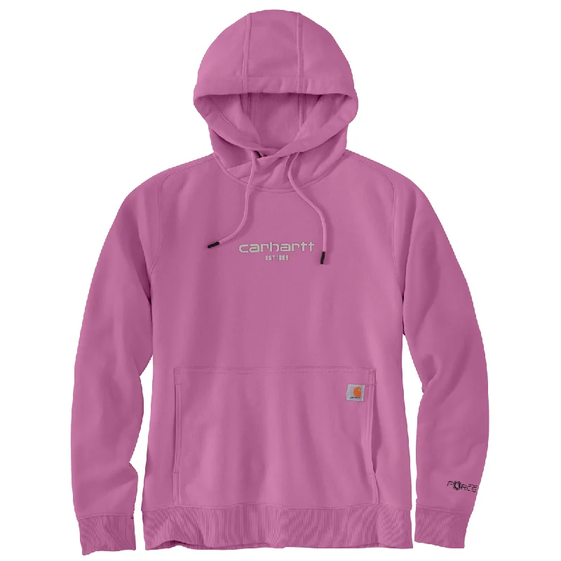 Carhartt Womens FORCE® Relaxed fit LightweightSweatshirt Hoodie with Toggle Buttons Decorative Unique Carhartt Womens FORCE® Relaxed fit LightweightSweatshirt Hoodie with Toggle Buttons Decorative Unique