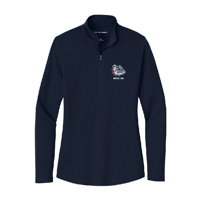 Gonzaga - NCAA Women's Soccer : Michaela McCollum - Women's Lightweight Quarter Zip Jacket Corduroy Jacket Velvet Jacket Brocade Jacket Gonzaga - NCAA Women's Soccer : Michaela McCollum - Women's Lightweight Quarter Zip Jacket Corduroy Jacket Velvet Jacket Brocade Jacket