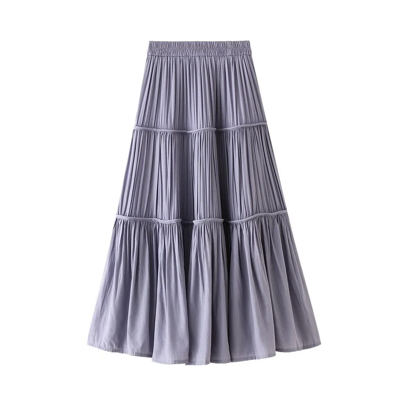 Streetwear Summer new white cake Ruffles skirt pleated women 2020 retro black slim midi long fairy skirt A-Line skirt office breathable skirt fabric Streetwear Summer new white cake Ruffles skirt pleated women 2020 retro black slim midi long fairy skirt A-Line skirt office breathable skirt fabric