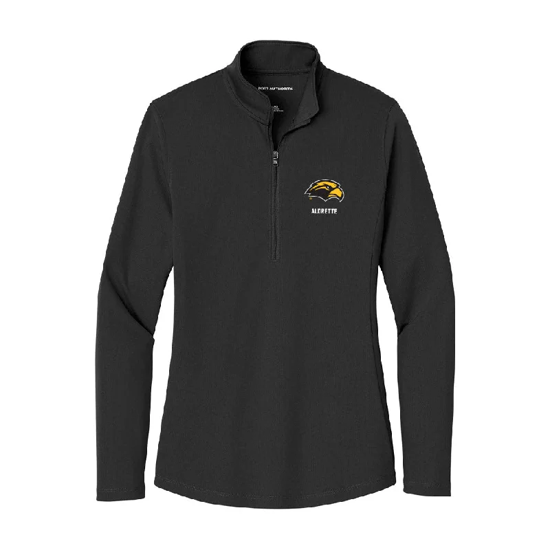 Southern Miss - NCAA Women's Soccer : Avery Aldrette - Women's Lightweight Quarter Zip Jacket Herringbone Jacket Houndstooth Jacket Plaid Jacket Southern Miss - NCAA Women's Soccer : Avery Aldrette - Women's Lightweight Quarter Zip Jacket Herringbone Jacket Houndstooth Jacket Plaid Jacket