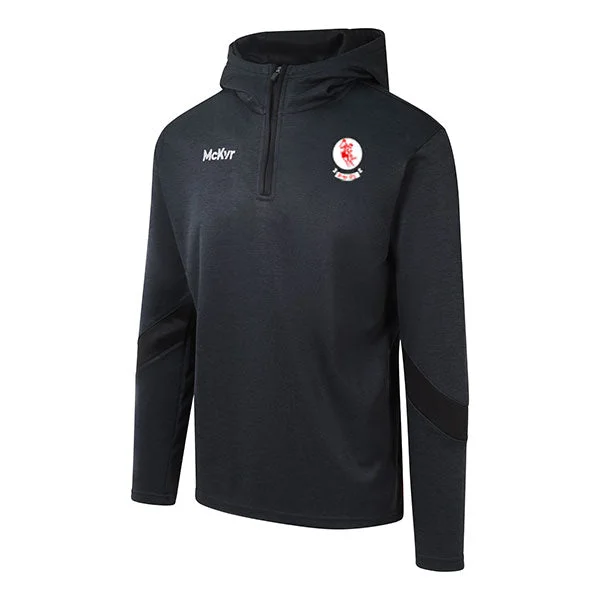 Mc Keever Eire Og GAA Carlow Core 22 1/4 Zip Hoodie - Adult - Black Hoodie with Illustration Artistic Creative