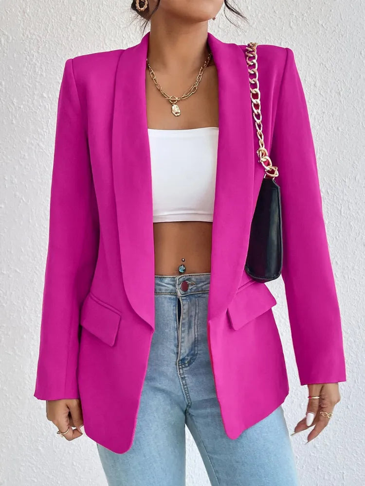 Black Women Blazer 2023 New In Fashion Korean Autumn Loose Casual Office Lady Pockets Pink Outwear Chic Elegant Woman Jacket Mesh Jacket Canvas Jacket Denim Jacket Black Women Blazer 2023 New In Fashion Korean Autumn Loose Casual Office Lady Pockets Pink Outwear Chic Elegant Woman Jacket Mesh Jacket Canvas Jacket Denim Jacket