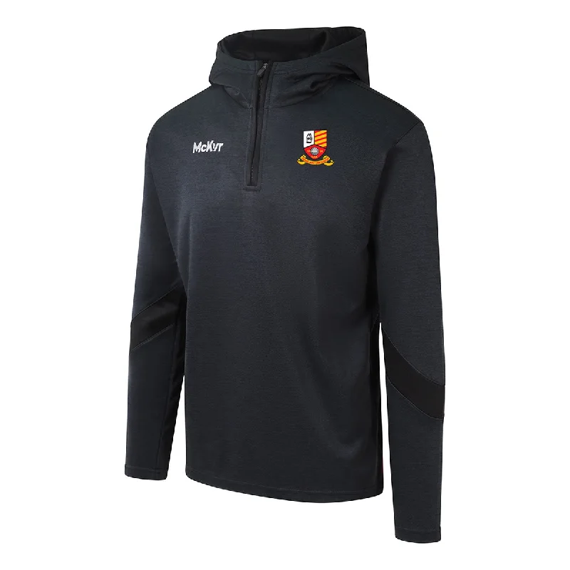 Mc Keever Caheragh Tadgh McCarthy's Core 22 1/4 Zip Hoodie - Adult - Black Hoodie with Side Slits Relaxed Casual Mc Keever Caheragh Tadgh McCarthy's Core 22 1/4 Zip Hoodie - Adult - Black Hoodie with Side Slits Relaxed Casual