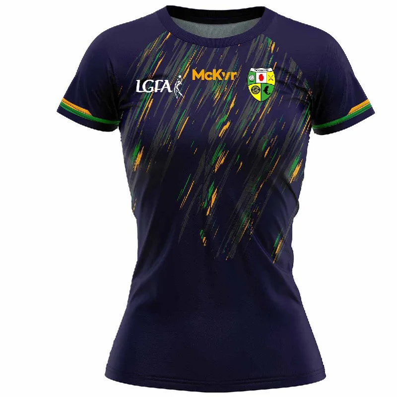 Mc Keever Shercock GFC LGFA Training Jersey - Womens - Navy/Green Polo Neck Jersey Top