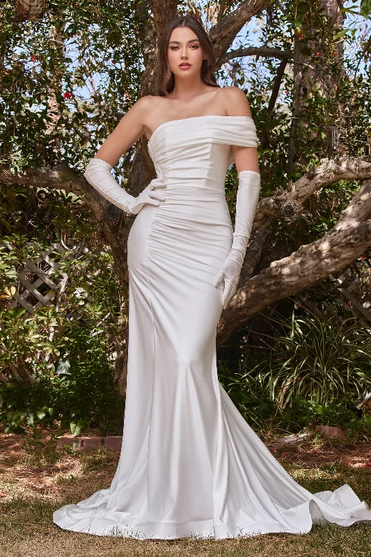 Cinderella Divine CD986W: Captivating One-Shoulder Jersey Dress for Unforgettable Occasions Tunics Favorite customer