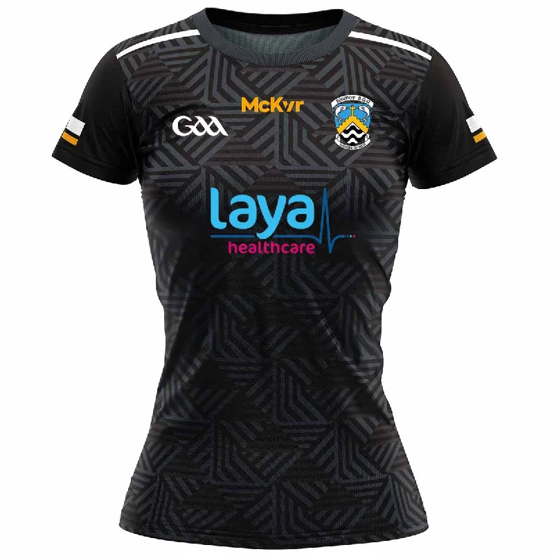 Mc Keever Fermoy GAA Training Jersey - Womens - Black Navy Blue Jersey Tee