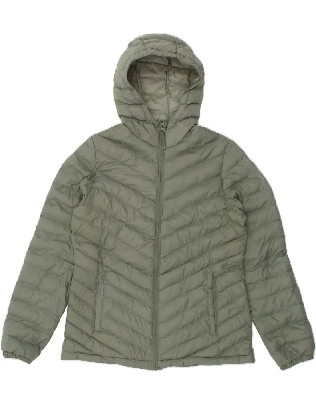 MOUNTAIN WAREHOUSE Womens Hooded Padded Jacket UK 12 Medium Green Nylon Plaid Jacket Tartan Jacket Houndstooth Jacket MOUNTAIN WAREHOUSE Womens Hooded Padded Jacket UK 12 Medium Green Nylon Plaid Jacket Tartan Jacket Houndstooth Jacket