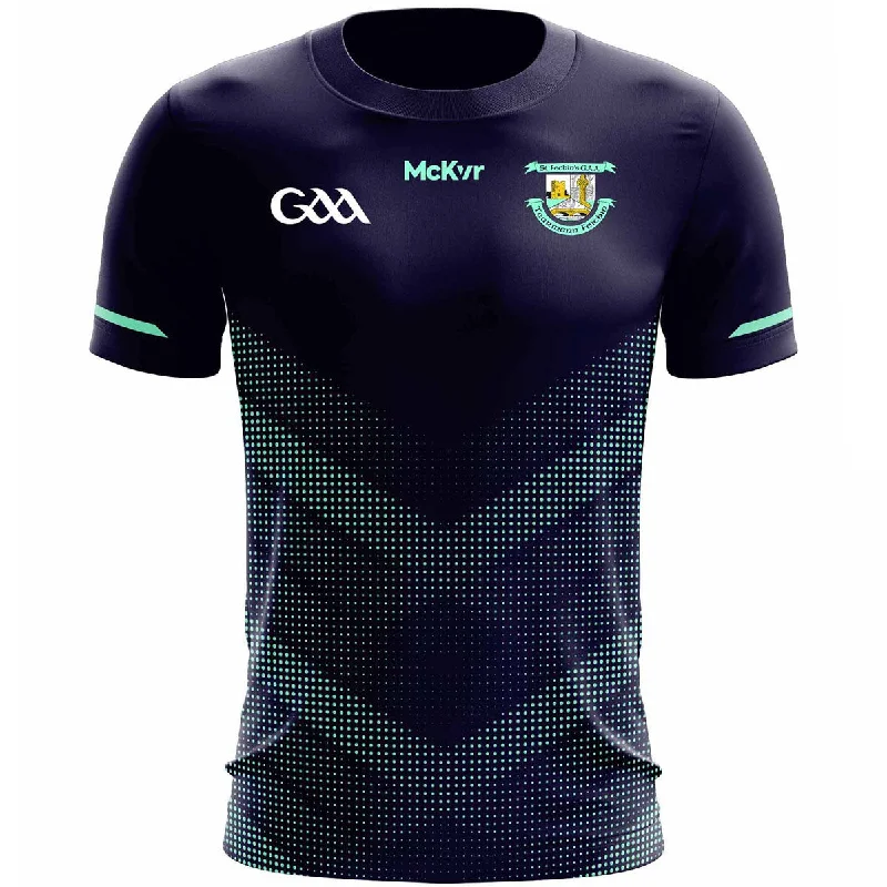 Mc Keever St Fechins GAA Training Jersey - Adult - Navy/Mint Player Fit Ash Gray Jersey Tee