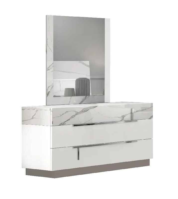 Sunset Premium Dresser in Bianco Luc+Stat 17646-D By J&M Tunics Gym athletic