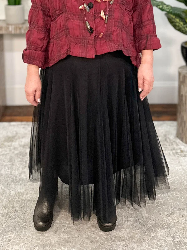 Mesh Skirt, Black velvet skirt plush