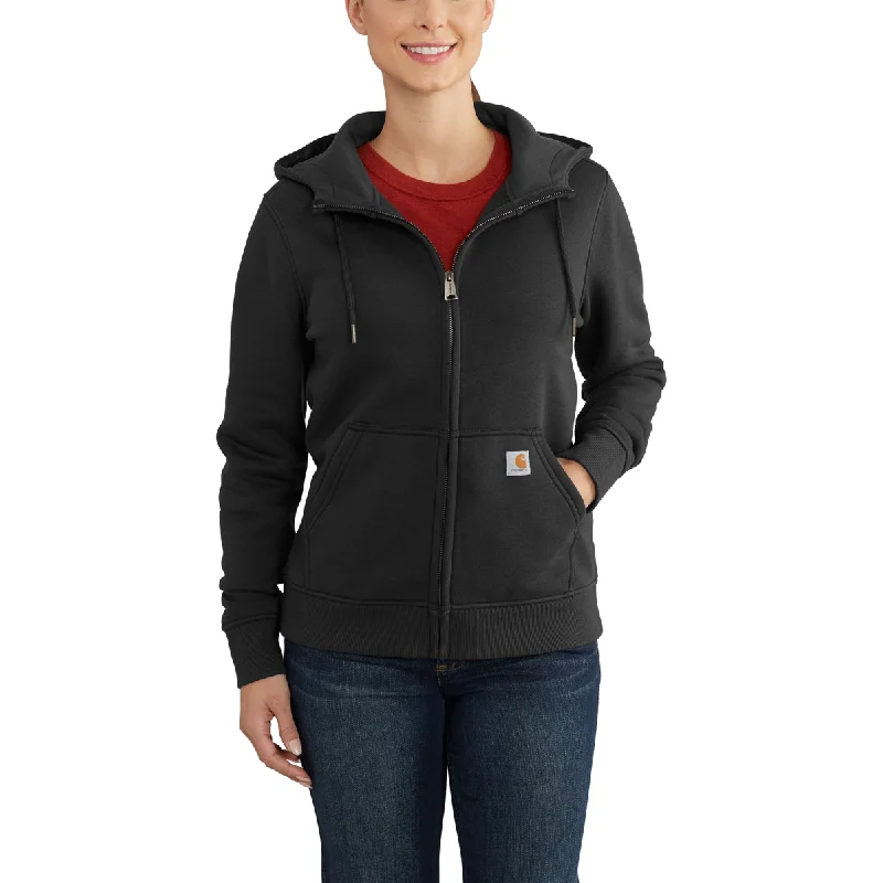 Carhartt Womens CLARKSBURG Zip Hooded Sweatshirt Hoodie with Hem Patch Decorative Personalized Carhartt Womens CLARKSBURG Zip Hooded Sweatshirt Hoodie with Hem Patch Decorative Personalized