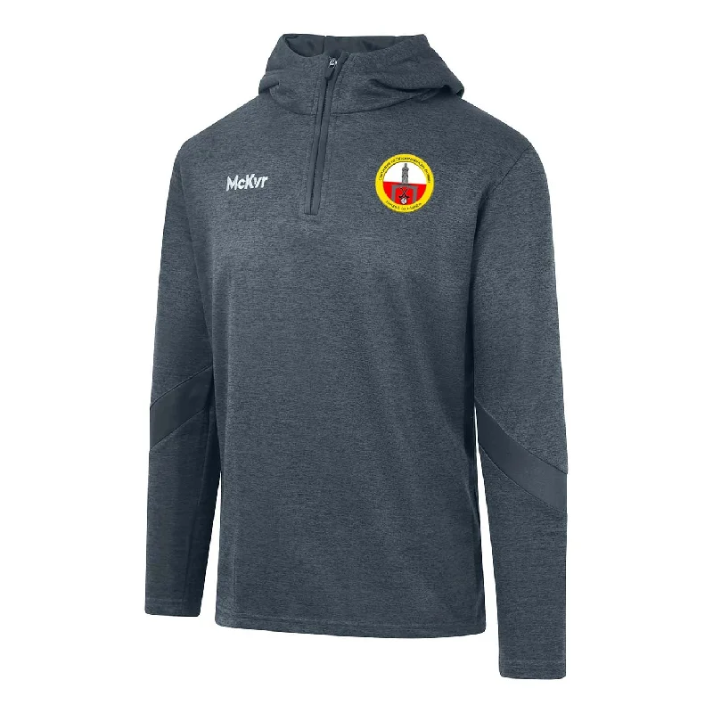 Mc Keever O'Donovan Rossa GAA Core 22 1/4 Zip Hoodie - Adult - Charcoal Cotton Hoodie Fleece Lining Warmth Mc Keever O'Donovan Rossa GAA Core 22 1/4 Zip Hoodie - Adult - Charcoal Cotton Hoodie Fleece Lining Warmth