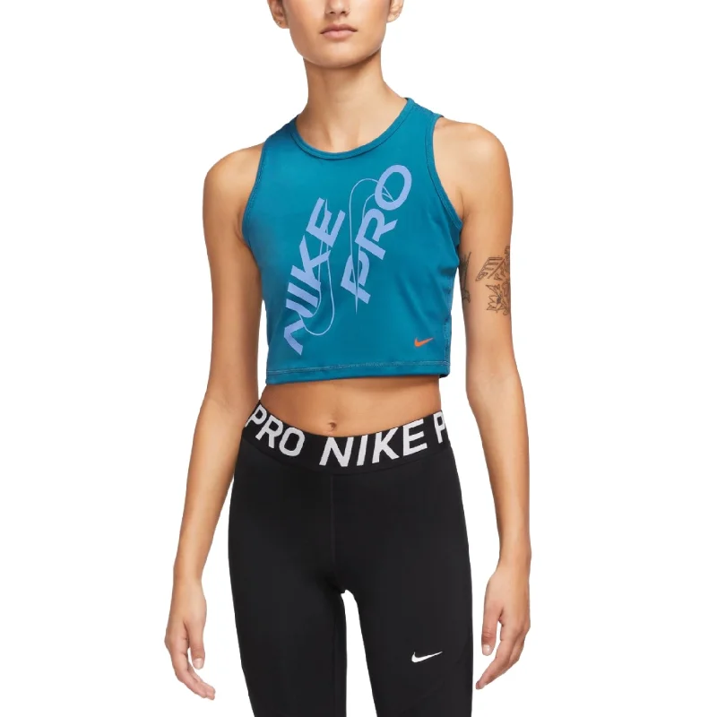 Nike Womens Pro Dri-FIT Cropped Tank Top relaxed fit tank