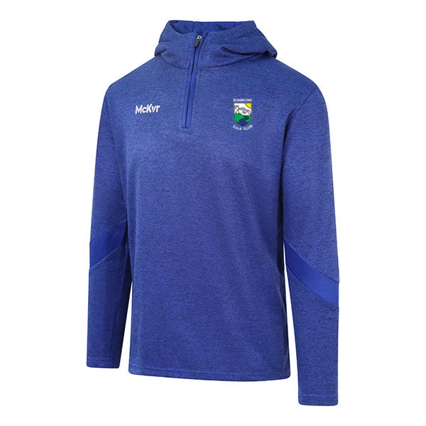 Mc Keever Bunbrosna GAA Core 22 1/4 Zip Hoodie - Adult - Royal Hoodie with Cuffed Sleeves Snug Secure