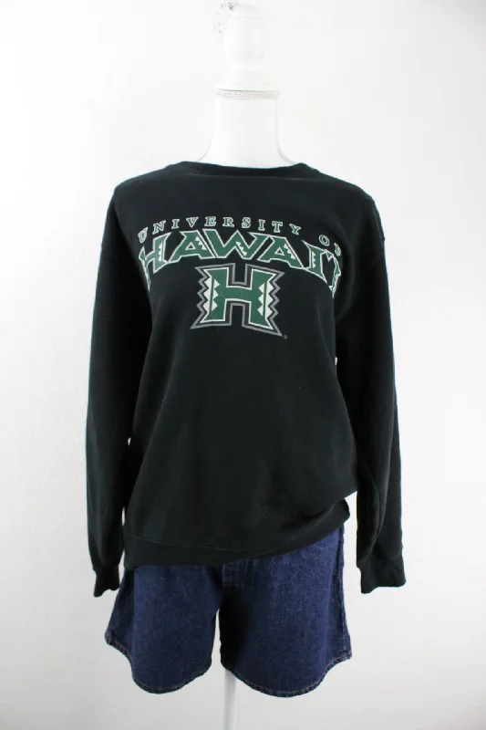 Vintage Hawaii Sweatshirt Hoodie with Front Slit Layering Stylish