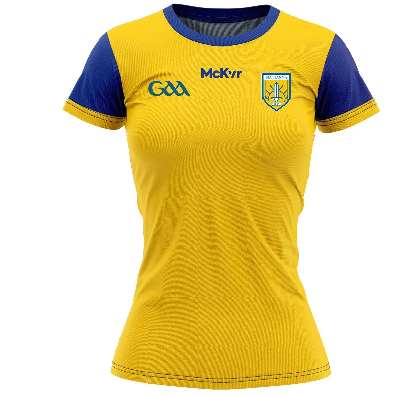 Mc Keever Na Fianna Dublin Match Jersey - Womens - Yellow Eco-Friendly Jersey Tee